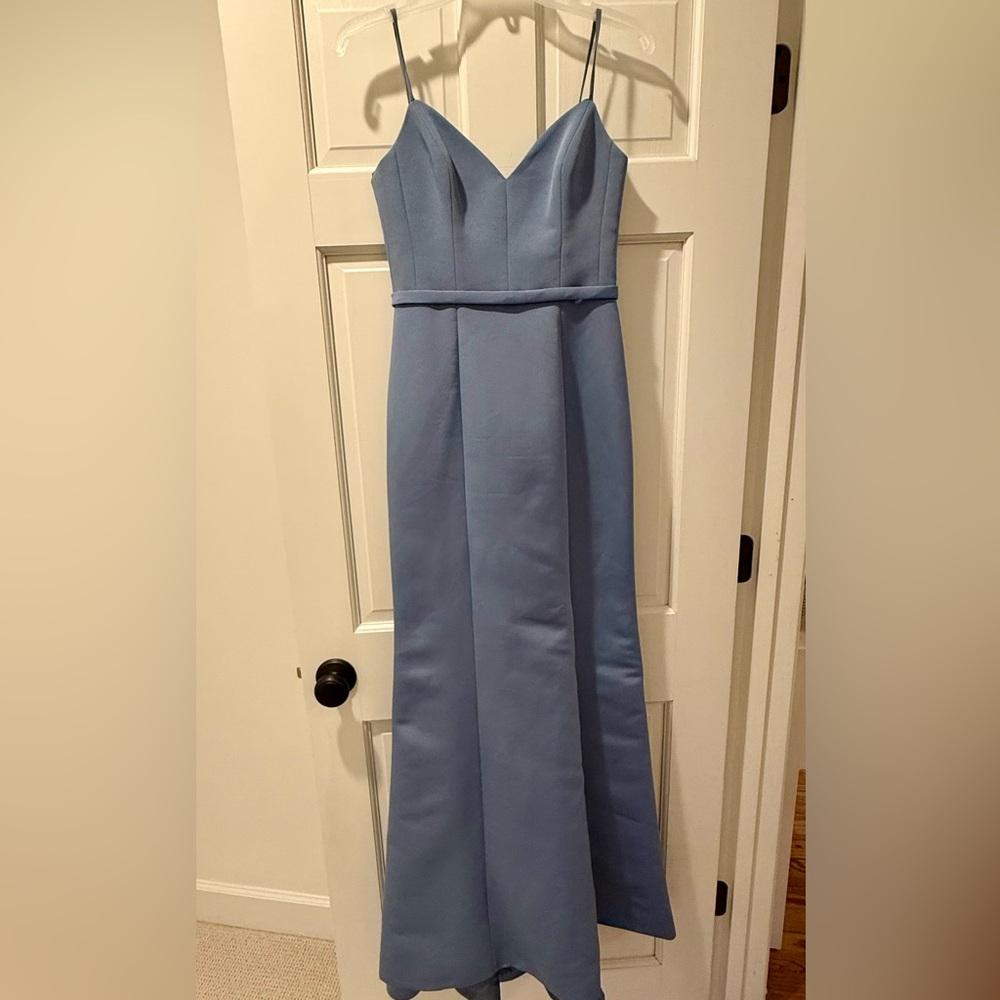 Amsale elegant Light Blue Evening Dress